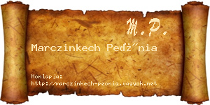 Marczinkech Peónia névjegykártya